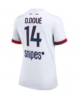 Ženske Nogometnih dresov Paris Saint-Germain Desire Doue #14 Gostujoči 2025-26 Kratki rokavi Ženske Nogometnih dresov Paris Saint-Germain Desire Doue #14 Gostujoči 2025-26 Kratki rokavi